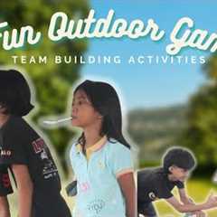 FUN OUTDOOR TEAM BUILDING ACTIVITIES | Youth Group Outdoor Indoor Party Games