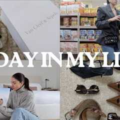 A day in my life ♡ Van Cleef unboxing, work/errands, grocery shopping, coffee shop, designer haul