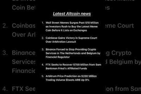 Latest altcoin news this week! #crypto #shorts #bitcoin #altcoins