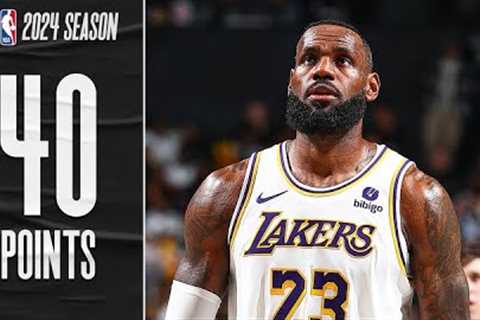 LeBron James EPIC 40 PTS &amp; 9 THREES on 13-17 FG vs Nets 🔥 FULL Highlights