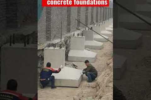 Precast reinforced concrete foundations construction techniques and procedures