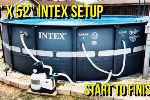 18’ Intex Pool Installation | How To Install | 18’ X 52” Round
