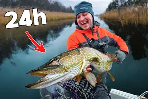 24 Hours of Fly Fishing for Northern Pike 🐊 (1v1)