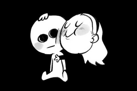 drawing and talking