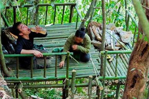 Building a Shelter by the Mountainside, Find food in the forest - Huynh Survival Skills