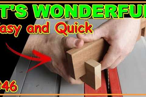 IT'S WONDERFUL, EASY, AND QUICK TO MAKE - STEP BY STEP WOODWORKING PROJECT (VIDEO #46) #woodworking