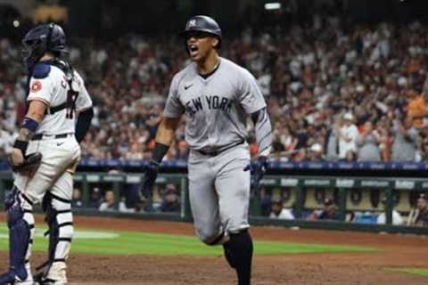 SOTO SHOT! Juan Soto launches first Yankees home run in HUGE spot vs. Astros!