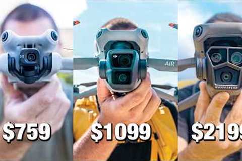 BEST Drone to Buy in 2024 - Mini 4 Pro vs Air 3 vs Mavic 3 Pro