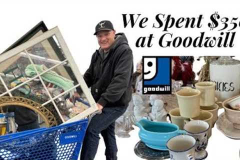 We Spent Over $350 At Goodwill On Cottage Decor - Thrift With Me For Profit - Reselling
