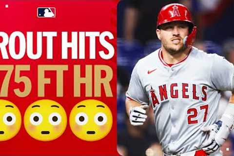 ARE YOU SERIOUS MIKE TROUT?! Hits 2 homers including a 475-ft blast! 😱