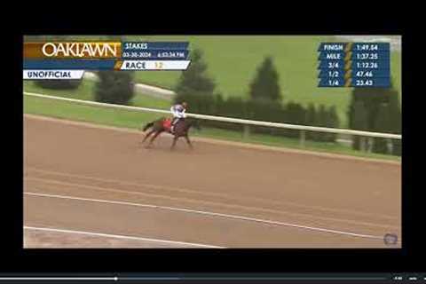 Bob Baffert's Muth Wins The $1.5M G1 Arkansas Derby. Full Race 12 Oaklawn Park. Sat. Mar. 30, 2024.