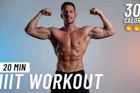 20 Min Full Body HIIT Workout For Fat Burn At Home (No Equipment, No Repeats)