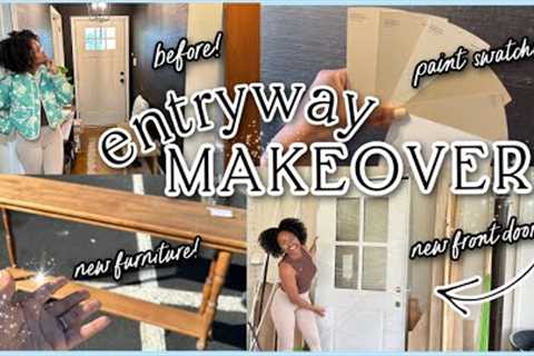 DIY DREAM ENTRYWAY &amp; HALLWAY MAKEOVER PT.1| New Front Door, Complete Reno Plans &amp; Design..