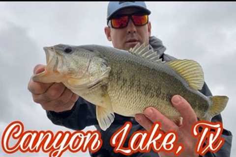 Bass fishing Canyon Lake , Tx with Berkeley, swim baits.