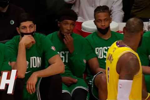 LeBron James Having Fun With Celtics Bench 😂