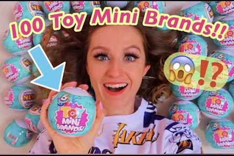 Unboxing 100 *NEW* Toy Mini Brands!!😱✨*INSANE RARE MYSTERY FINDS!!*🤯 (asmr vibesss)