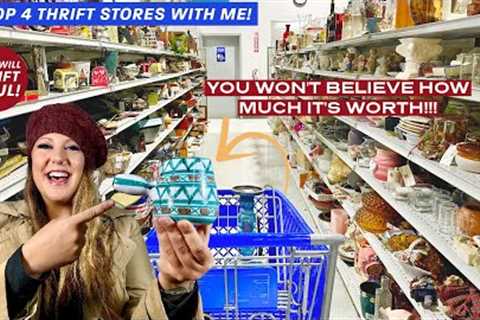 I'm Back At GOODWILL!! Thrift With Me | Shop 4 Thrift Stores With Me | I Only Paid $3 For It!!!!