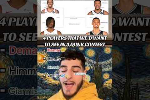 WOULD YOU WANT TO SEE HIM IN THE DUNK CONTEST??💦🍌 #nba #lebron #wemby #giannis #jimmybutler #fexr