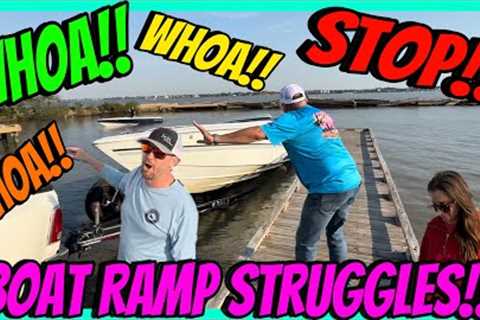 Boats Struggle At The Ramp! Clear Lake Sh!t Show Begins! Subscribers Recognize Captain Crunch!