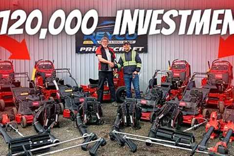 Picking up $120,000 Worth of Mowing Equipment