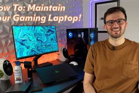 How To Maintain Your Gaming Laptop &amp; Keep It Cool While Gaming? - 5 Tips I Use On My Razer..