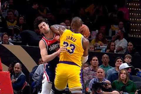 LeBron James got a flagrant foul for this 👀