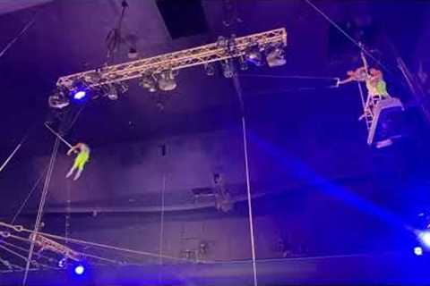 Trapeze Circus act @circus circus 🎪 Las Vegas Free circus shows Friday to Monday #subscribechannel