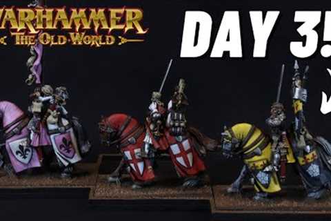 Bretonnian Questing Knight Week Day 3! Adapting a Family Crest for a Knight! #theoldworld