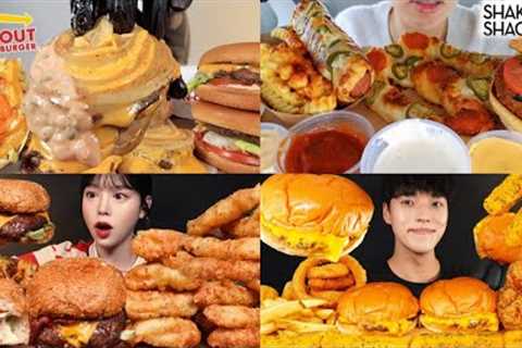 ASMR Fast Food Mukbang Compilation 34 | Fast Food Asmr | Satisfying eating sounds