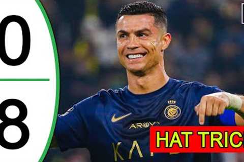 Cristiano RONALDO Hat Trick AGAIN | Abha vs Al Nassr 0-8 Highlights &amp; Goals 2024