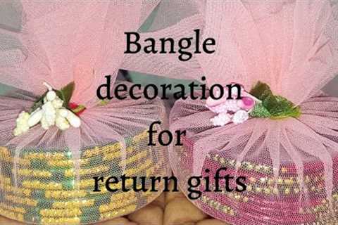 let's decorate the  bangles as a beautiful return gifts on this sravanamasam #diy #devotional