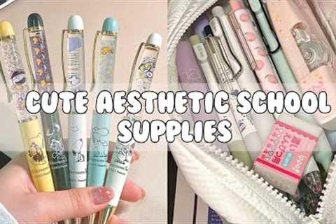 Cute aesthetic school supplies 🎀✨️ | aesthetic haul