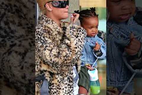 Rihanna Out With Asap Rocky'S Son RZA At Ballnbounce