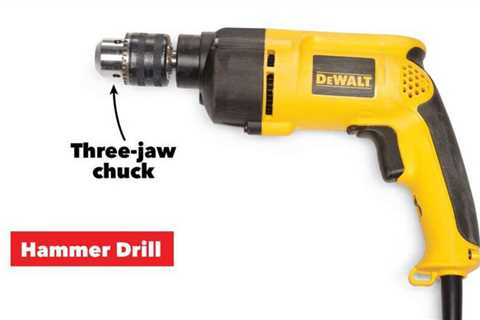 What is the difference between a rotary drill and a hammer drill?