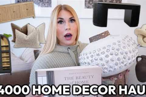 $4000+ NEW HOME DECOR HAUL w/ Decorating Ideas!! | Target, HomeGoods, + TJ Maxx + MORE Home Decor!