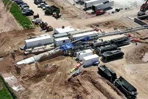 Tesla Gigafactory Texas | 4-4-24 | #BoringCo.'s #prufrock tunneling machine (real-time/quick-edit)