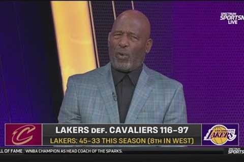 James Worthy GOES CRAZY D'Angelo, LeBron &amp; AD fire 74-pts lead Lakers dominate Cavaliers 116-97