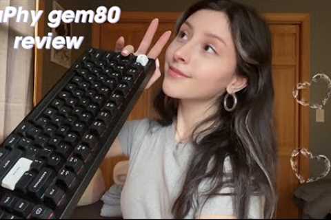 ASMR RELAXING KEYBOARD REVIEW ⌨️💠 unboxing the NuPhy gem80 keyboard kit, switches, typing ~