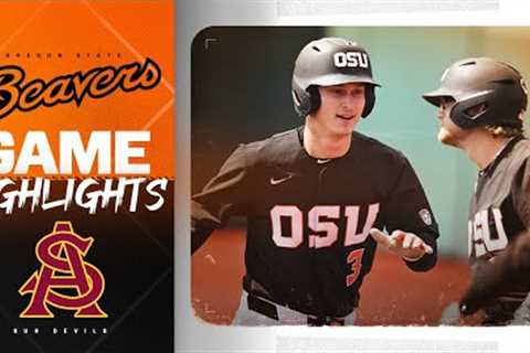 Oregon State Baseball Highlights: 4/7/24 vs. Arizona State