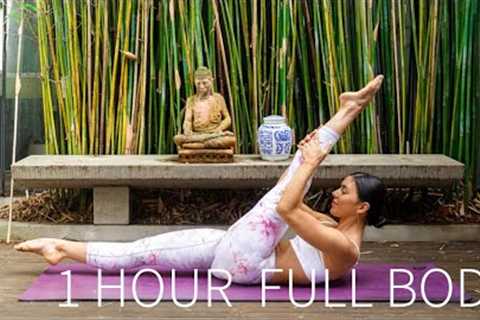 1 HOUR FULL BODY WORKOUT || Full Length Intermediate Pilates Class