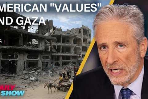 Jon Stewart Interrogates America's Support of Israel &amp; 2024 Solar Eclipse Mania | The Daily Show