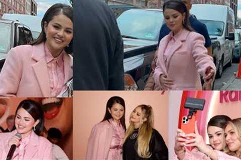 Selena Gomez at the Rare Beauty event in New York City 🙂🌹