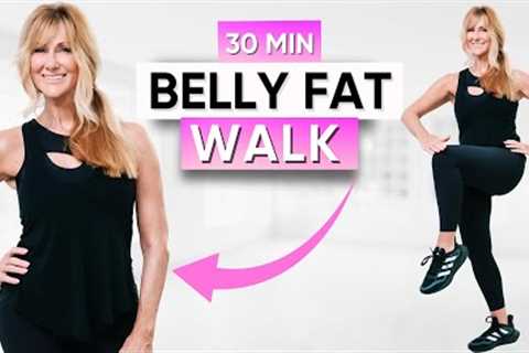 30-Minute Belly Fat Walking Workout | Walking Exercise For Weight Loss!