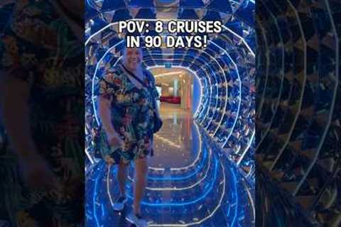 8 CRUISES IN 90 DAYS! #shorts #cruise