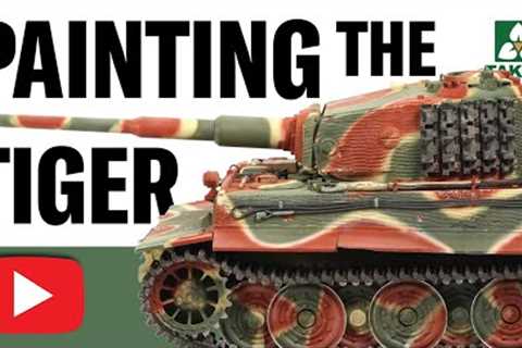 🐯 MASKING &amp; Painting a UNIQUE Tiger 1 camouflage scheme using **NEW ** ATOM by MIG Acrylics.