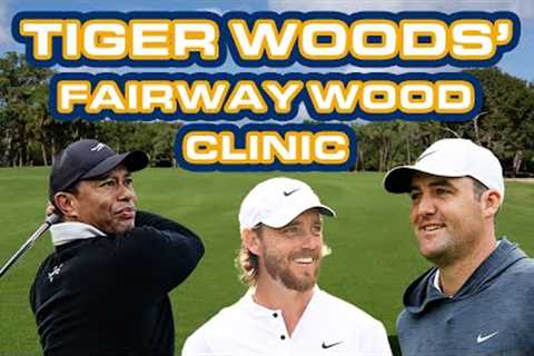 Tiger Woods' Fairway Wood Clinic With Scottie Scheffler and Tommy Fleetwood | TaylorMade Golf