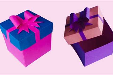 DIY gift box || Paper gift box easy  || Origami gift box || Anku art and craft