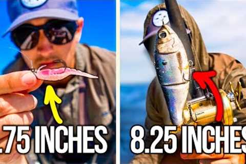 Tiny Lures vs Monster Lures (12 Hour Fishing Challenge)