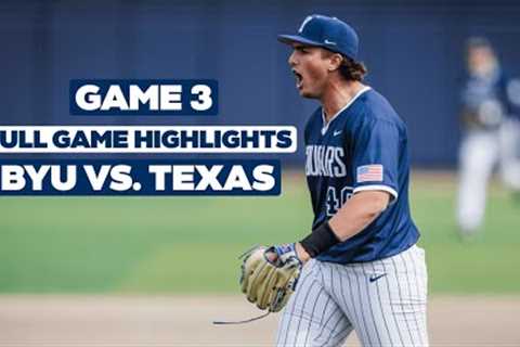BYU vs. TEXAS  | FULL GAME HIGHLIGHTS | BYU Baseball | GAME 3