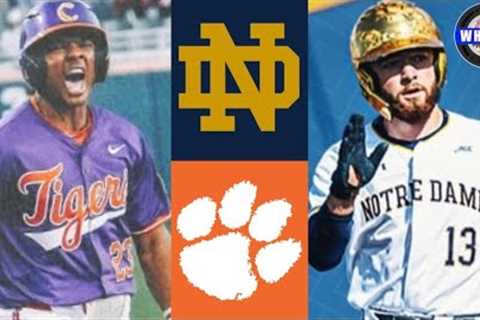 Notre Dame vs #2 Clemson Highlights (INCREDIBLE GAME!) | 2024 College Baseball Highlights